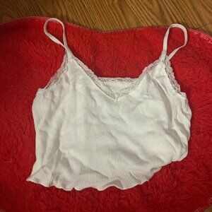 White lace tank top